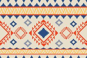 navajo inföding amerikan tyg sömlös mönster, geometrisk stam- etnisk traditionell bakgrund, design element, design för matta, tapeter, kläder, matta, interiör, broderi illustration. vektor