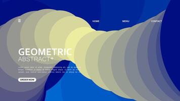 kreativ bakgrund abstrakt lutning geometrisk landning sida design. illustration. baner broschyr företag mall vektor