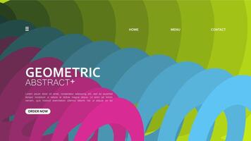 kreativ Hintergrund abstrakt Gradient geometrisch Landung Seite Design. Illustration. Banner Broschüre Geschäft Vorlage vektor