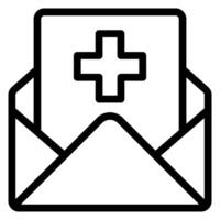 Symbol für die E-Mail-Leitung vektor