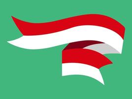 indonesisch Flagge Element vektor