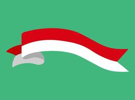 indonesisch National Flagge Band Illustration vektor