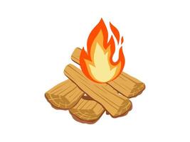 Lagerfeuer Holz Illustration vektor