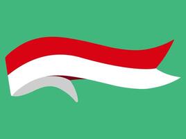 indonesisch Flagge Element vektor