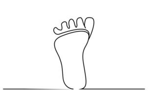 Mensch Fuß Anatomie Symbol Linie Kunst vektor