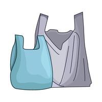 illustration av plast väska vektor