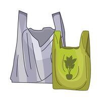 Illustration von Plastik Tasche vektor