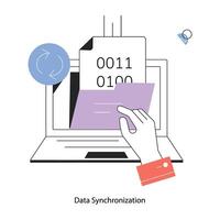 modisch Daten Synchronisation vektor