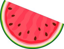saftig Scheiben Wassermelone Design Illustration vektor