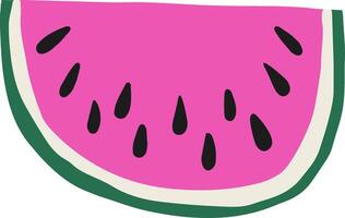 saftig Scheiben Wassermelone Design Illustration vektor