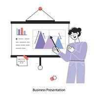 trendige Business-Präsentation vektor