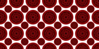 rot und schwarz Farbe Kreis Blume Design zum Designer vektor