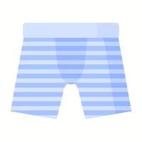 blaue männer boxer unterhose. Modekonzept vektor