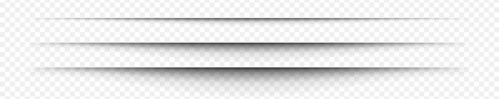papper skugga effekter. mjuk suddig kanter av anteckningsbok arbetsblad, bok sida, kort, flygblad, baner, affisch. horisontell delare rader vektor