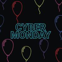 Abbildung Vektor Cyber Monday