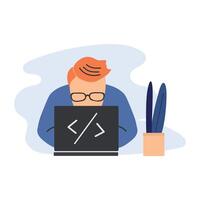 programmerare ikon ClipArt avatar logotyp isolerat illustration vektor