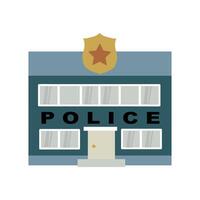 polis station ikon ClipArt avatar logotyp isolerat illustration vektor