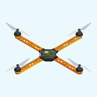 Drohnen Quadrocopter isometrische digitale Flugzeuge vektor