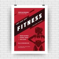 Fitness Center Flyer modern typografisch Layout, Veranstaltung Startseite Design Vorlage vektor