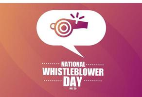 nationella whistleblower day vektorillustration vektor