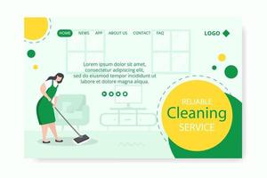 Reinigungsservice für zu Hause nachbearbeitbar mit quadratischem Hintergrund, geeignet für soziale Medien, Feeds, Karten, Grüße, Print- und Web-Internet-Anzeigen vektor