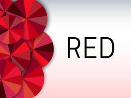 rot Farbe Hintergrund Illustration Banner mit rot Schatten Farbe Räder vektor