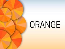 orange Färg bakgrund illustration baner med orange skugga Färg hjul vektor