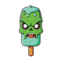 Monster- schmelzen Eis Sahne Zombies schmelzen Eis Sahne vektor