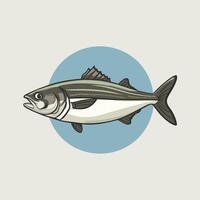 ansjovis fisk. illustration tecknad serie platt ikon isolerat på vit bakgrund. vektor