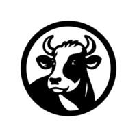 Kuh Logo Design Inspiration. Stier und Büffel Kuh Tier Logo Design vektor