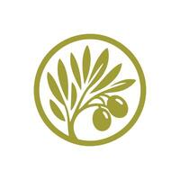 Olive Öl Logo Design Inspiration.Olive Öl Logo Design Vorlage vektor