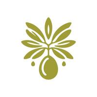 Olive Öl Logo Design Inspiration.Olive Öl Logo Design Vorlage vektor