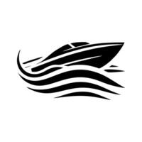 Geschwindigkeit Boot Logo Symbol Design. Geschwindigkeit Boot Illustration vektor