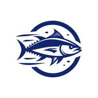 tonfisk ikon logotyp. tonfisk logotyp design illustration vektor