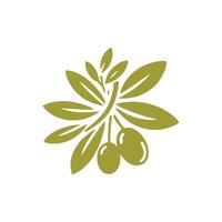 Olive Öl Logo Design Inspiration.Olive Öl Logo Design Vorlage vektor