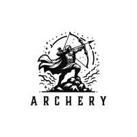 archer logotyp mönster begrepp, bågskytte silhuett logotyp mönster , archer sport logotyp vektor