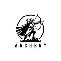 archer logotyp mönster begrepp, bågskytte silhuett logotyp mönster , archer sport logotyp vektor