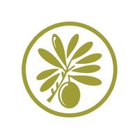 Olive Öl Logo Design Inspiration.Olive Öl Logo Design Vorlage vektor