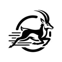 antilop logotyp design vektor