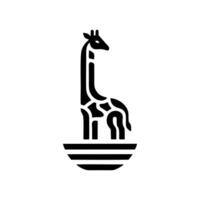 Giraffe Tier Logo Design, Logo Illustration vektor