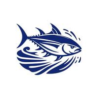 Thunfisch Symbol Logo. Thunfisch Logo Design Illustration vektor
