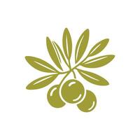 Olive Öl Logo Design Inspiration.Olive Öl Logo Design Vorlage vektor