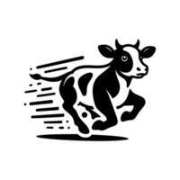 Kuh Logo Design Inspiration. Stier und Büffel Kuh Tier Logo Design vektor