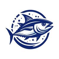 Thunfisch Symbol Logo. Thunfisch Logo Design Illustration vektor