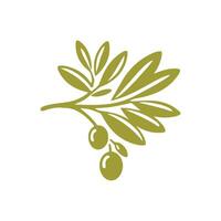 Olive Öl Logo Design Inspiration.Olive Öl Logo Design Vorlage vektor