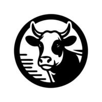 Kuh Logo Design Inspiration. Stier und Büffel Kuh Tier Logo Design vektor