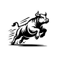 Kuh Logo Design Inspiration. Stier und Büffel Kuh Tier Logo Design vektor