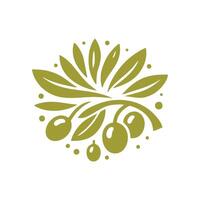 Olive Öl Logo Design Inspiration.Olive Öl Logo Design Vorlage vektor