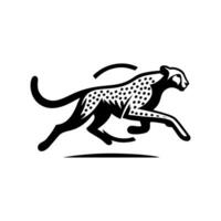 schnell Laufen Gepard Tier Logo. Gepard Logo Design vektor