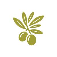 Olive Öl Logo Design Inspiration.Olive Öl Logo Design Vorlage vektor